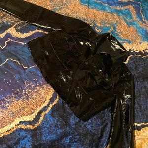 Cropped Leather Jacket